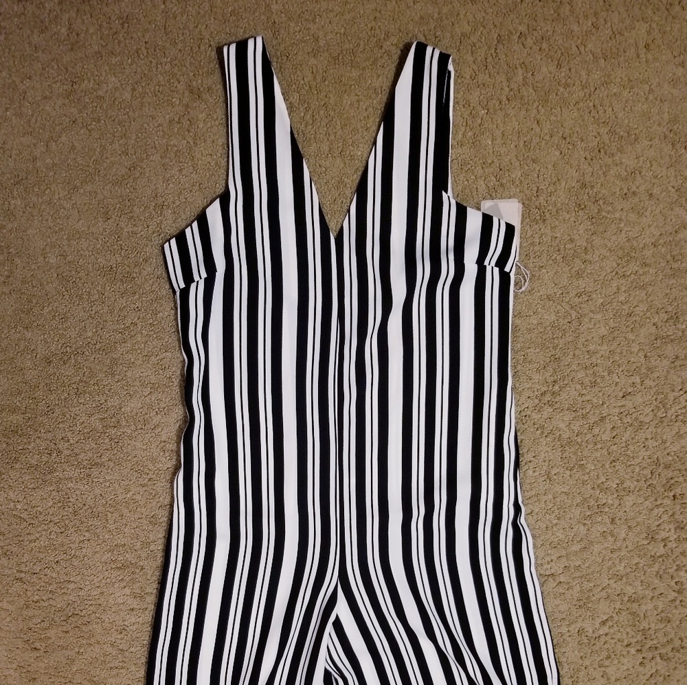 Wide leg crop jumpsuit